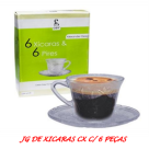 Conjunto de 6 Xícaras com Pires