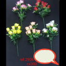 FLOR ARTIFICIAL ROSA COM 10 GALHOS