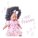 BONECA ANDRESSA FRASES NEGRA