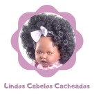 BONECA ANDRESSA FRASES NEGRA