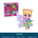 BONECA BABYS COLLECTION MINI FADA LOIRA