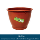 VASO  REDONDO  PEQUENO  1,7  LITROS  TERRACOTA  6727