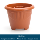 VASO REDONDO  M  5   LITROS  TERRA COTA  312