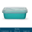 CAIXA  RETANGULAR  5 LITROS   AGUARELA  6846