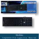 TECLADO  COM CABO  USB   MAX-TEC303