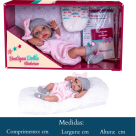 BOUTIQUE  DOLLS  REBORN MACACAO  ROSA  473