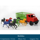CAMINHÃO BOIADEIRO COM CAVALOS