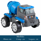 CAMINHAO FORTE BETONEIRA BQ9303S  28X19X18
