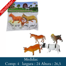 KIT  ANIMAIS  DA   FAZENDA   4  PCS  WB6788