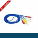 CABO MUNIDO COM PECA DE CONEXAO 3RCA COR AZUL CNN-306