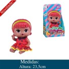 BONECA COLECAO FRUTINHAS - MORANGO C/CHOCOLATE REF 2513