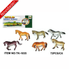 BRINQUEDO ANIMAL DE  PLASTICO  COM 6  PCS  TK-1035   CX 72 PCS