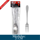 CONJUNTO C/6 GARFOS DE INOX SQ2024