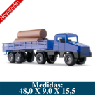 CAMINHÃO CARRETA C/ TORAS REF.6037 48,0 X 9,0 X 15,5