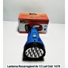 Lanterna Recarregável 12 LED