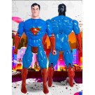 BONECO PLASTICO SUPERMAN  40CM COM LUZ  SOLAPA  1951