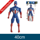 BONECO PLASTICO CAPITÃO AMERICA  40CM COM LUZ SOLAPA  1941