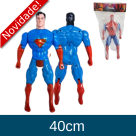 BONECO PLASTICO SUPERMAN  40CM COM LUZ  SOLAPA  1951