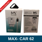 CARREGADOR DE PAREDE COM SAIDA USB IPHONE  REF MAX-CAR62