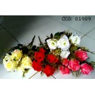 FLOR ARTIFICIAL DE PLASTICO 7 GALHOS