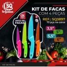 CONJUNTO COM 4 FACASDE INOX SQ3897