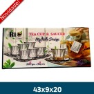 Conjunto de 6 Xícaras com Pires