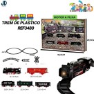  BRINQUEDO TREM DE PLASTICO C/ MOTOR A PILHA, MEDIDAS 25X20  TK-AB2661