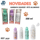 GARRAFA SQUEEZE  PETS ALUMINIO  500ML  CB1721