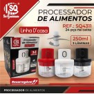 MINI PROCESSADOR DE ALIMENTOS ELETRICO 250ML LINHA D' CASA  SQ4311