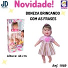 BONECA BRINCANDO COM AS FRASES