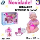 BONECA   BORN  BEBEZINHO   DA  MAMAE  2381