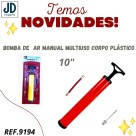 BOMBA DE  AR MANUAL MULTIUSO CORPO PLASTICO   BAR-56101-1