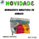 BRINQUEDOS MINIATURAS DE ANIMAIS COM 3 PECAS  VINIL  PD-47203-47